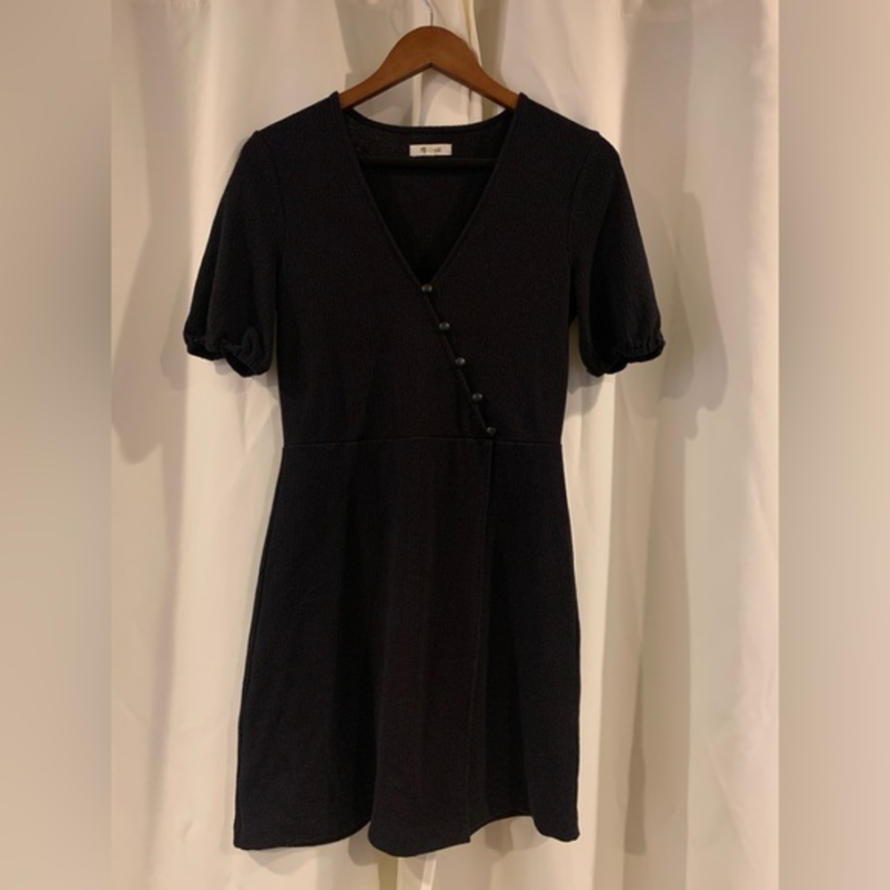 Madewell Small Dress Cross-Front Button Dress |‎ Size Small